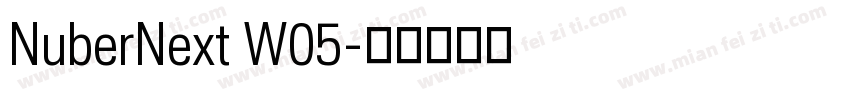 NuberNext W05字体转换